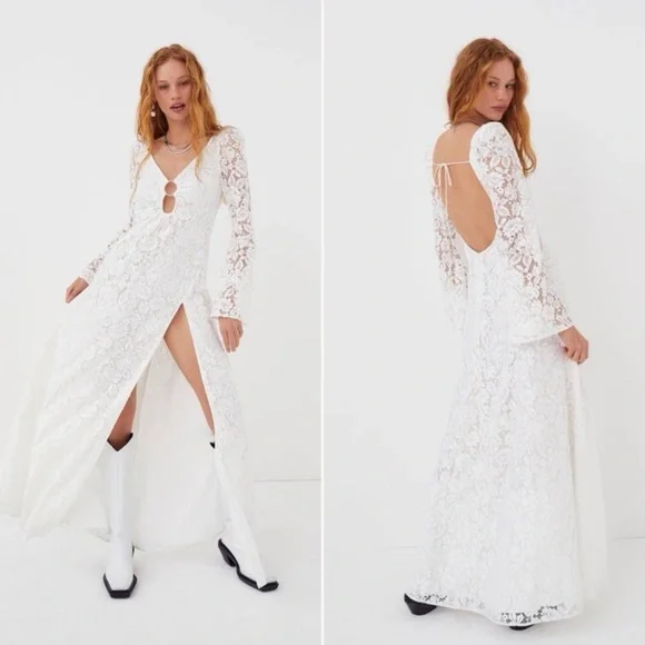 NWT | Free People x For Love and Lemons | Frances Maxi Dress | Sz S - Picture 2 of 16